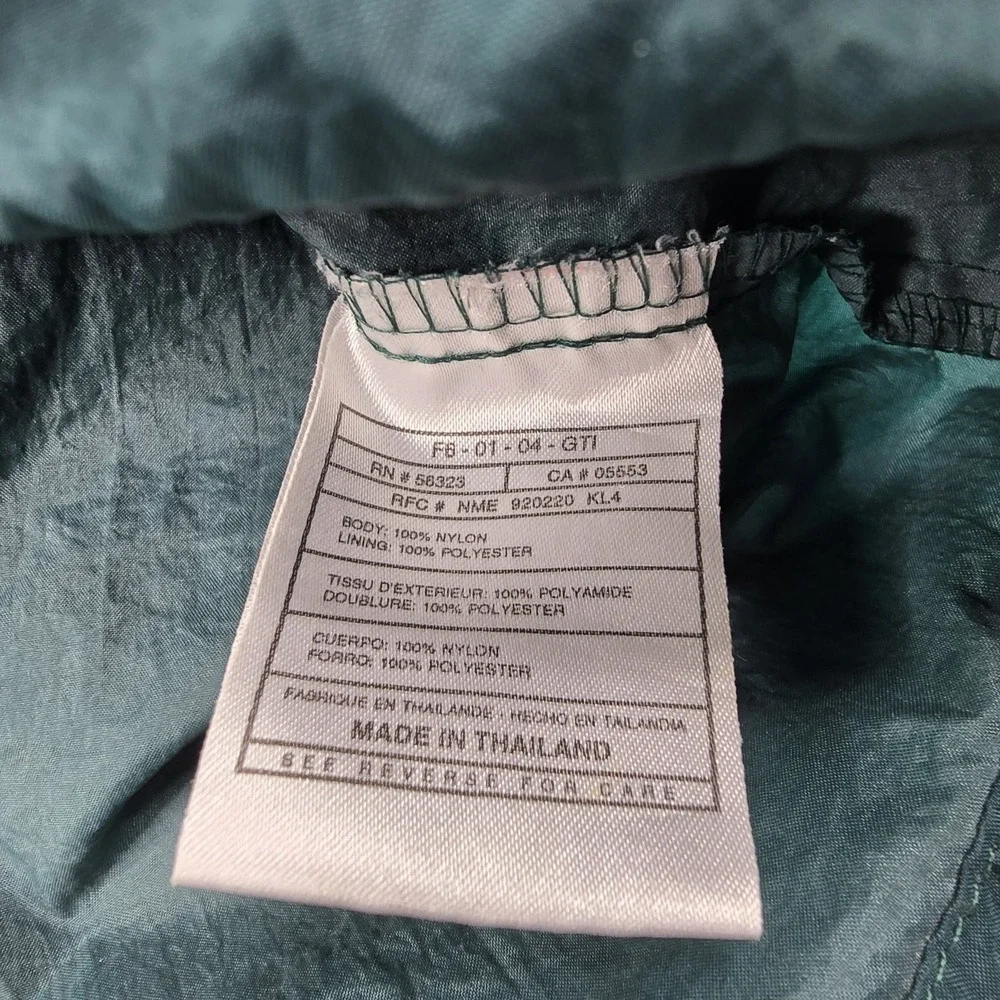Vintage Nike Pullover Mens Large Center Swoosh Windbreaker‎ Forest Green 90s